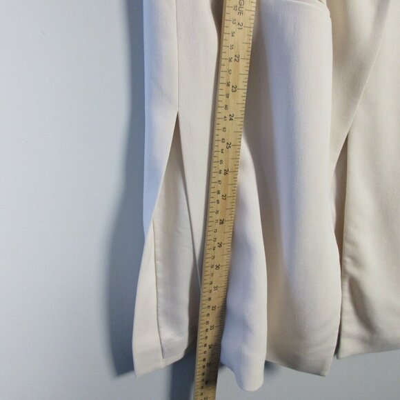 Club Monaco Coat Long Vest Women S Pink Viscose Blend One-Button Office 466 - Picture 10 of 12